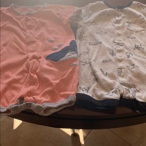 2 SS baby unisex rompers